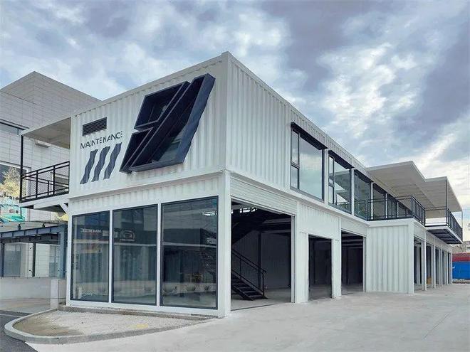 集装箱建筑案例丨国内外汽车集装箱展厅大赏不同工业风格之间的碰撞(图14)
