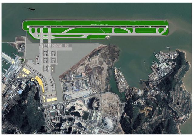 澳门国际机场扩建填海工程正式动工(图2) 澳门国际机场扩建填海工程正式动工(图2)
