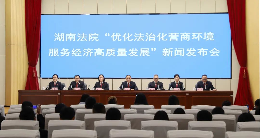 湖南省高院发布2024年度优化法治化营商环境十大典型案例